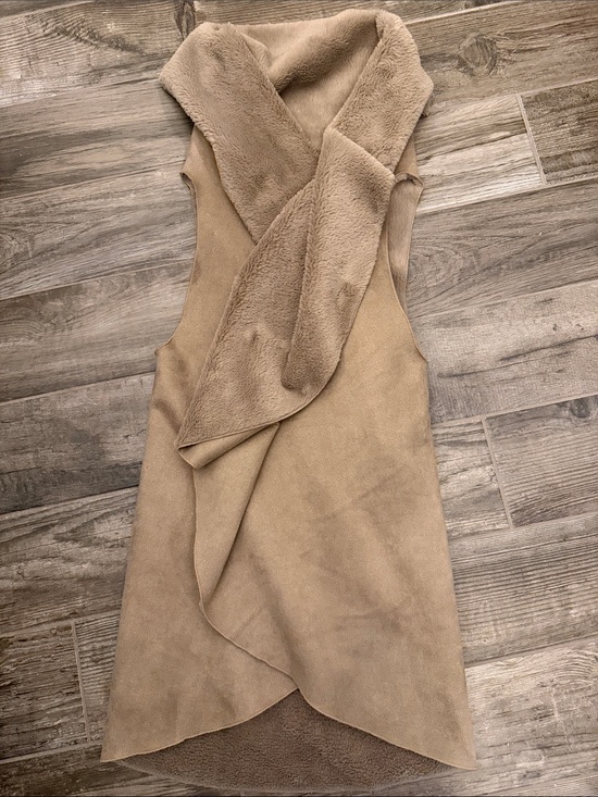 Dresses & Skirts - Faux-Suede Vest Dress in Taupe